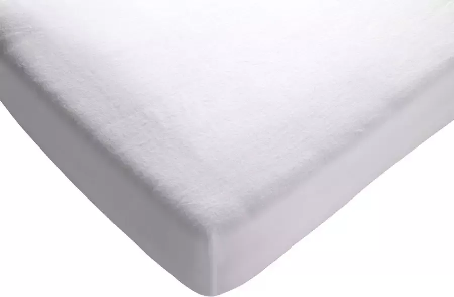 Polydaun molton hoeslaken topmatras topper matras 180x220 cm wit