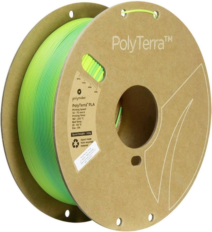 Polymaker PA04036 Gradient Filament PLA kunststof Gering kunststofgehalte Mat Meerkleurig 1.75 mm 1000 g Summer PolyT