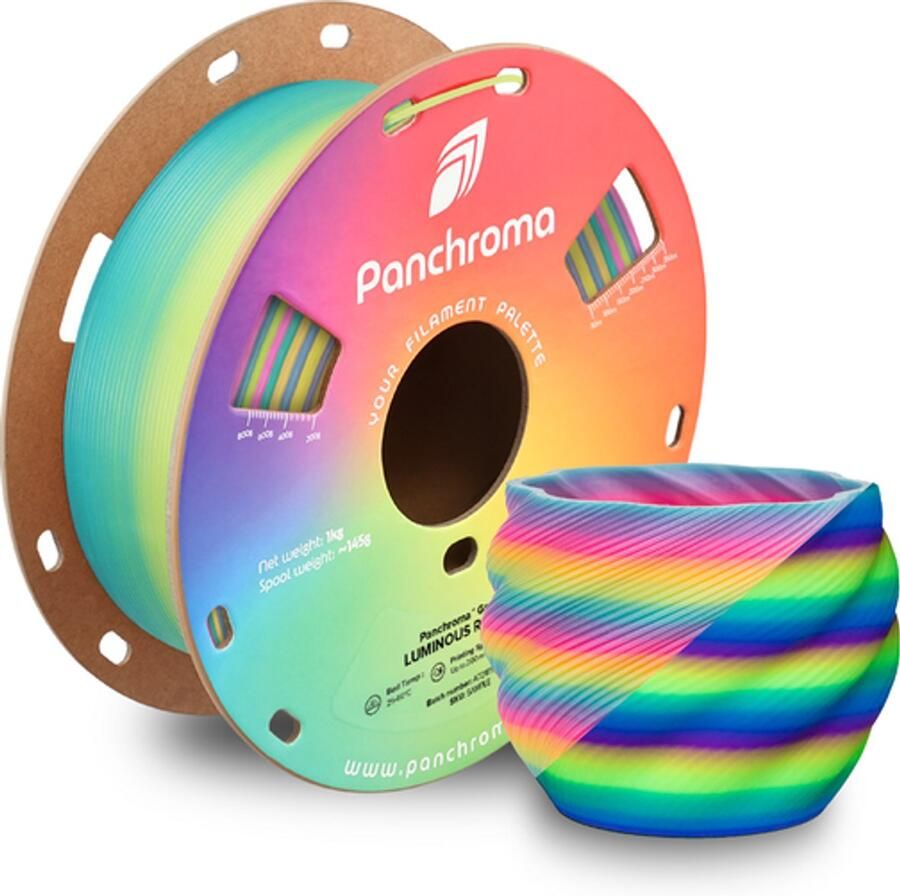 Polymaker Panchroma Rainbow filament PLA 1KG Liminous