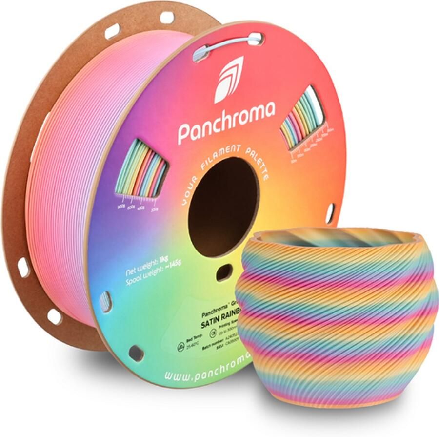 Polymaker Panchroma Rainbow filament PLA 1KG Satin