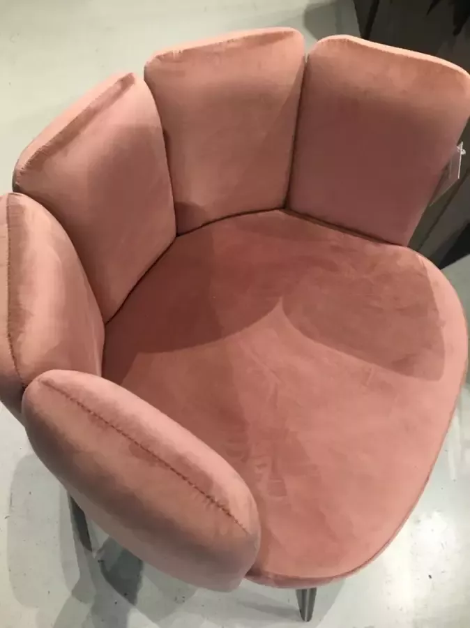 Pomme Chatelaine Eetkamerstoelen VELVET opvallend design NUDE per 2 stuks .NL