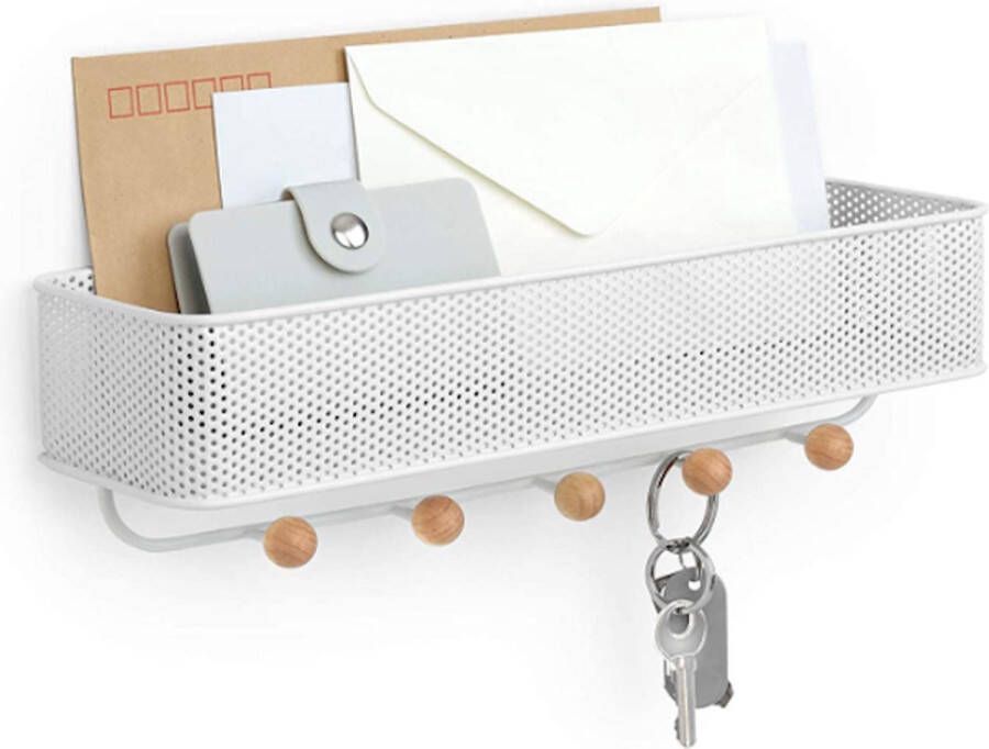 Poolster Sleutelrekje – Sleutelbakje – Sleutelhouder – Sleutel organizer – Key organizer – Sleutelkastje voor binnen – Wandrek – Postbakje Breedte 32 cm