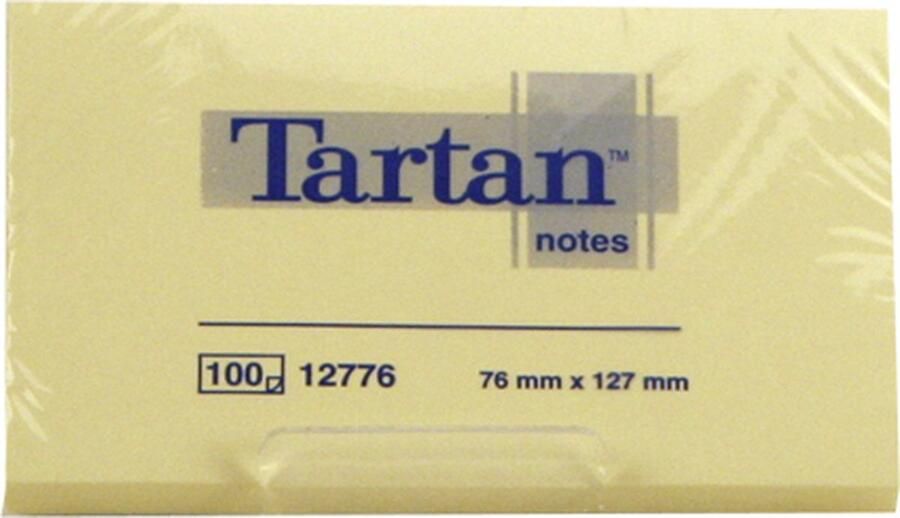 Post-it 12776 zelfklevend notitiepapier Rechthoek Geel 100 vel Zelfplakkend