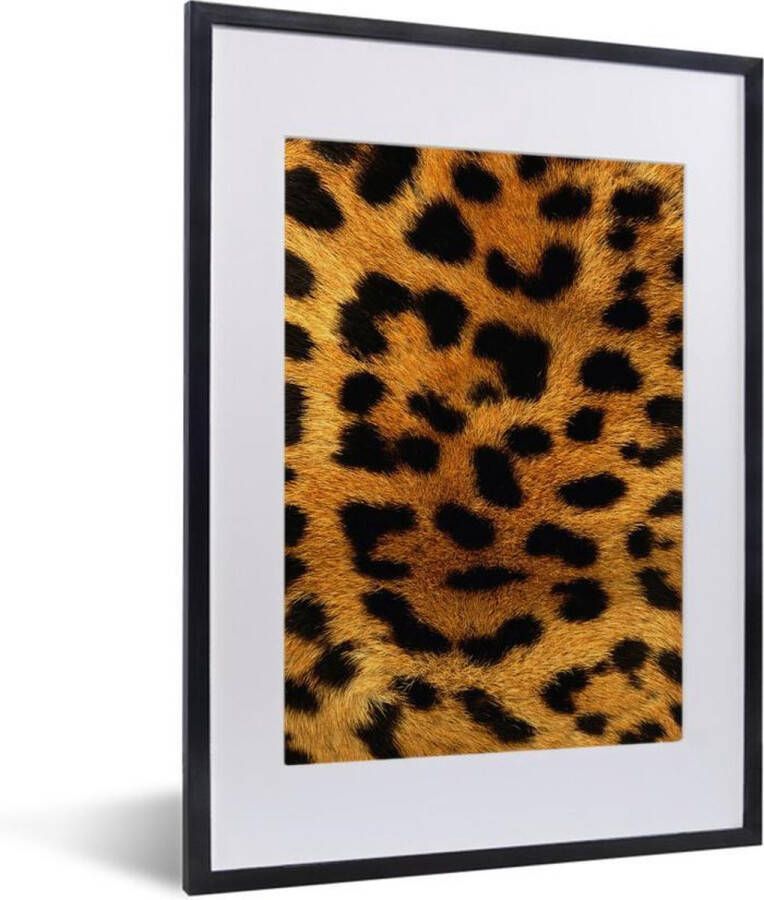 PosterMonkey Fotolijst incl. Poster Dierenhuid Luipaard Wild 30x40 cm Posterlijst