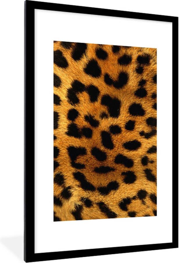 PosterMonkey Fotolijst incl. Poster Dierenhuid Luipaard Wild 60x90 cm Posterlijst