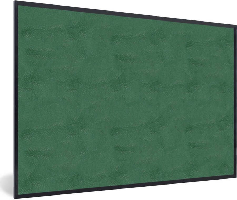 PosterMonkey Fotolijst incl. Poster Inductie beschermer Leer Groen Dierenhuid 30x20 cm Posterlijst