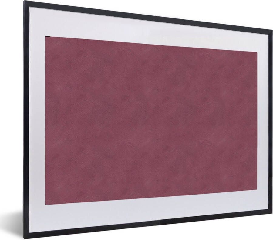 PosterMonkey Fotolijst incl. Poster Inductie beschermer Leer Roze Dierenhuid 60x40 cm Posterlijst