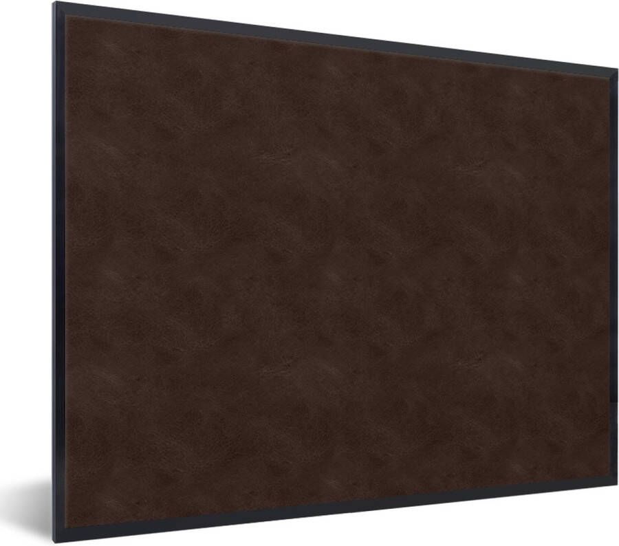 PosterMonkey Fotolijst incl. Poster Leer Bruin Dierenhuid 40x30 cm Posterlijst