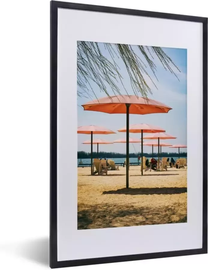 PosterMonkey Fotolijst incl. Poster Parasols op Sugar Beach 40x60 cm Posterlijst