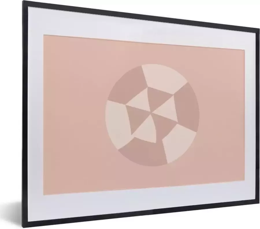 PosterMonkey Fotolijst incl. Poster Zomer Parasol Abstract 40x30 cm Posterlijst