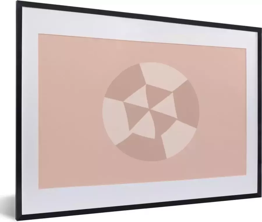 PosterMonkey Fotolijst incl. Poster Zomer Parasol Abstract 60x40 cm Posterlijst