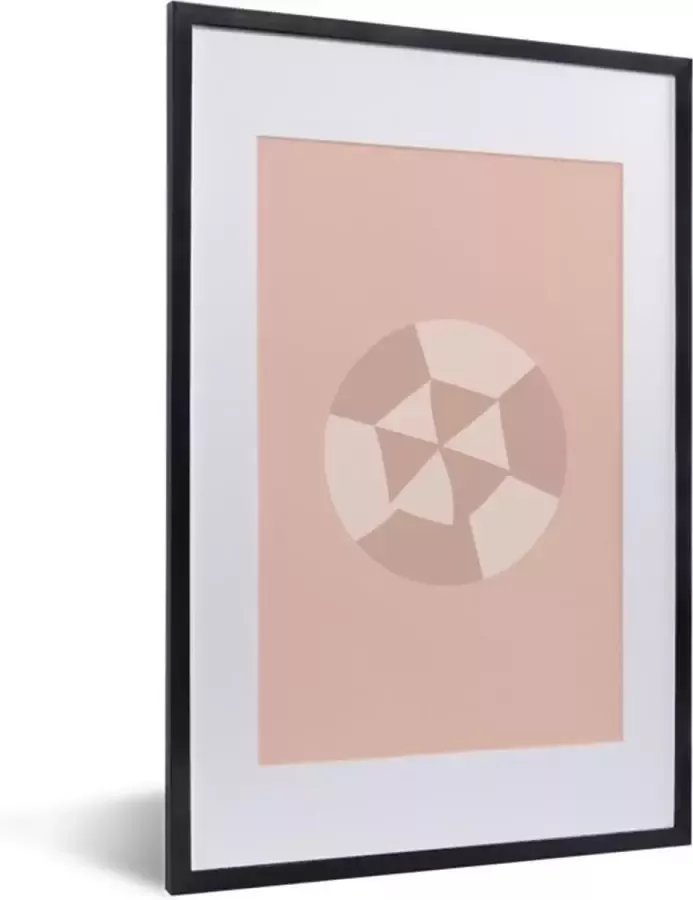 PosterMonkey Fotolijst incl. Poster Zomer Parasol Roze 40x60 cm Posterlijst
