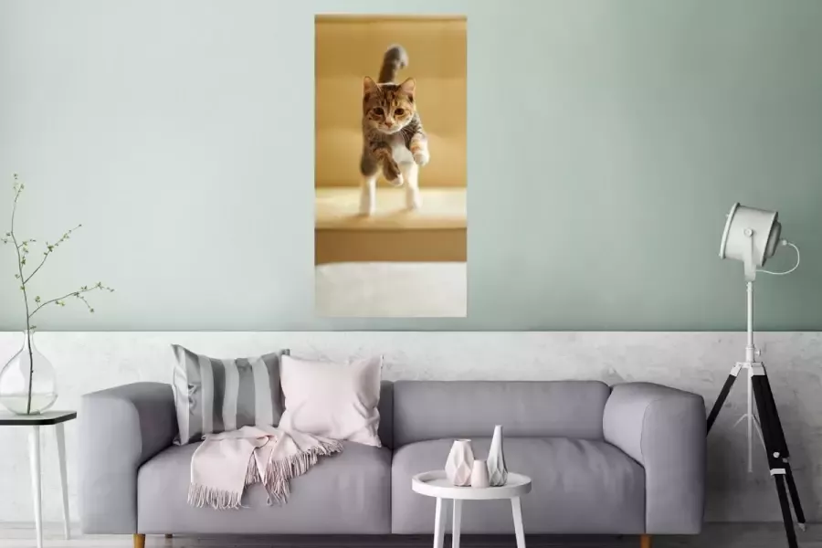 PosterMonkey Poster Kat Spring Stoel 60x120 cm - Foto 3