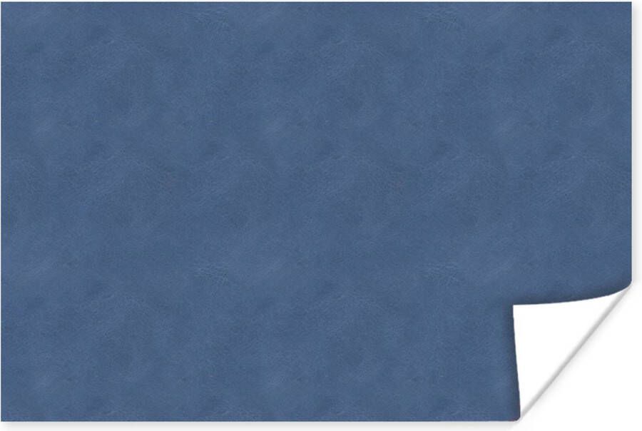 PosterMonkey Poster Leer Blauw Dierenhuid 90x60 cm