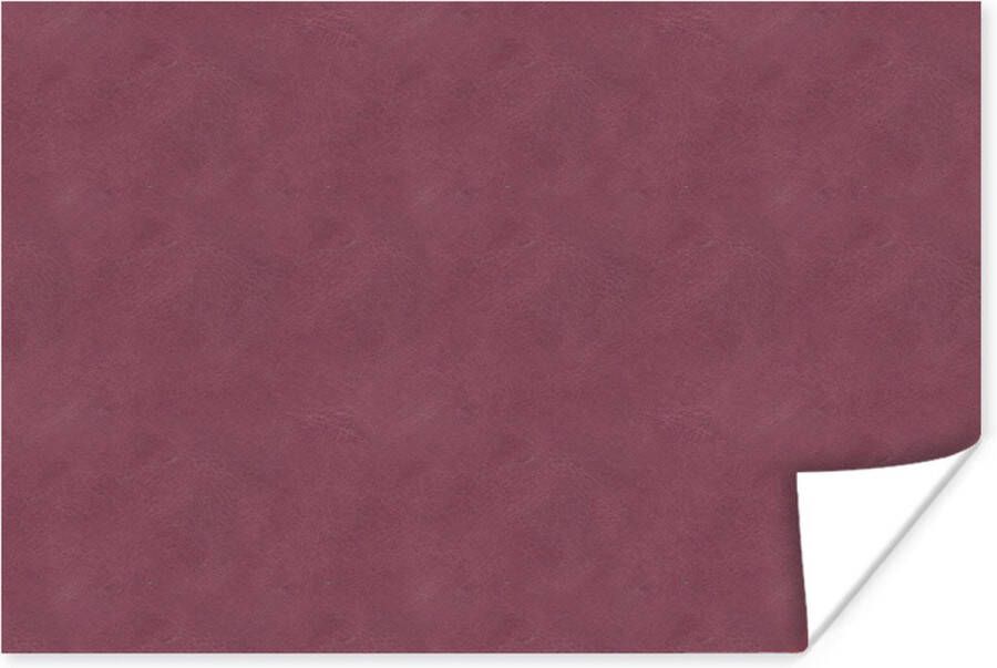 PosterMonkey Poster Leer Roze Dierenhuid 90x60 cm