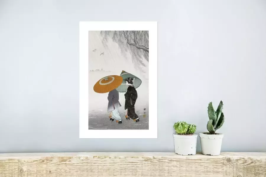 PosterMonkey Poster Vintage Vrouwen Parasol Japan 20x30 cm - Foto 2