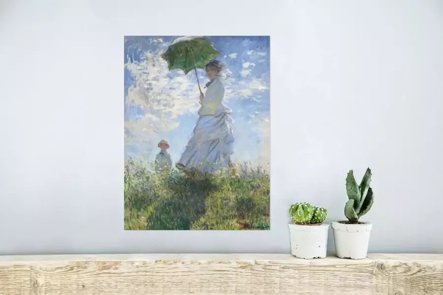 PosterMonkey Poster Woman with a parasol schilderij van Claude Monet 30x40 cm - Foto 2