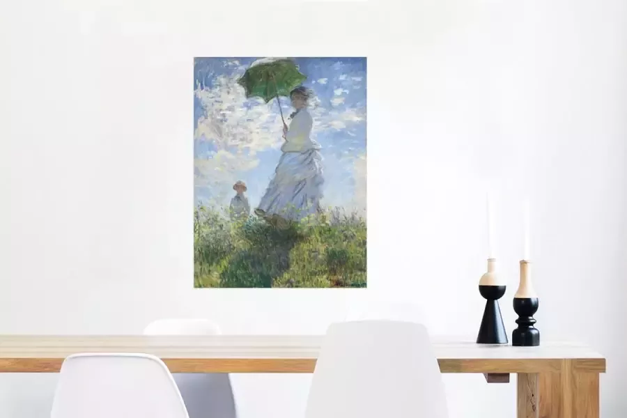 PosterMonkey Poster Woman with a parasol schilderij van Claude Monet 60x80 cm - Foto 2