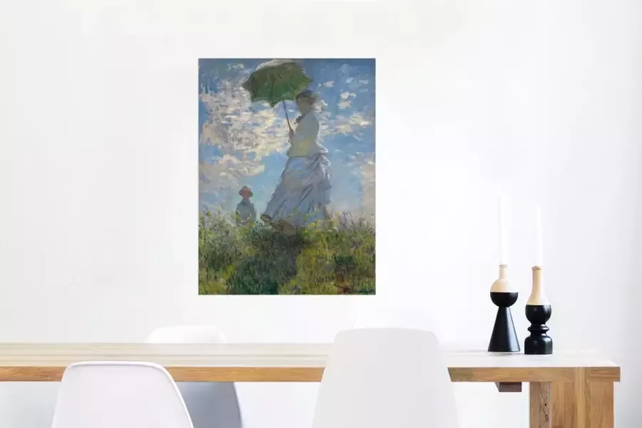 PosterMonkey Poster Woman with a Parasol Schilderij van Claude Monet 60x80 cm - Foto 2