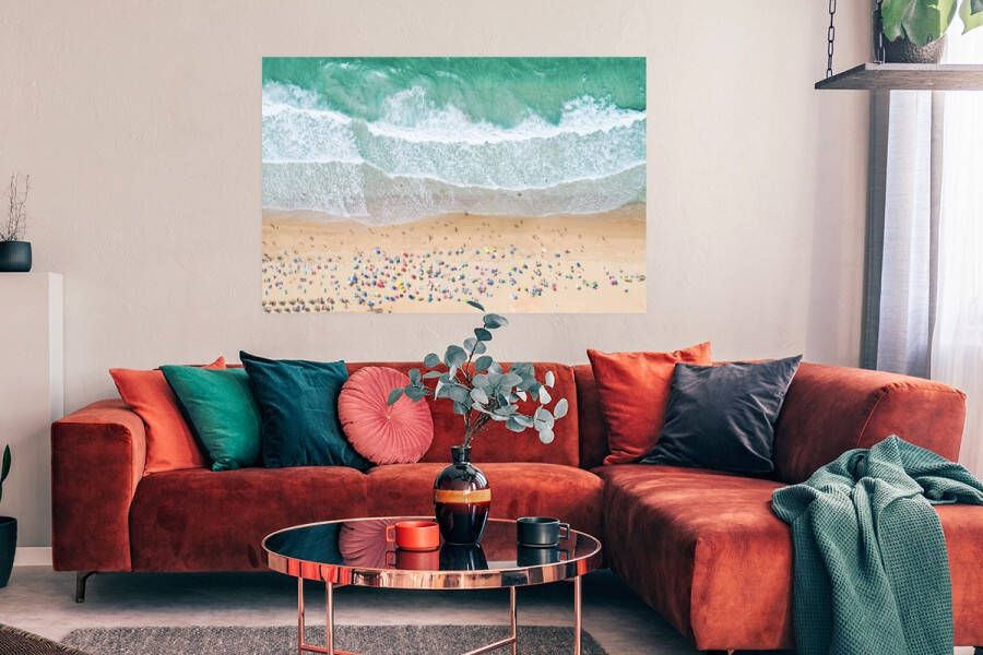 PosterMonkey Poster Zee Strand Parasols Water Zomer 120x160 cm XXL - Foto 8