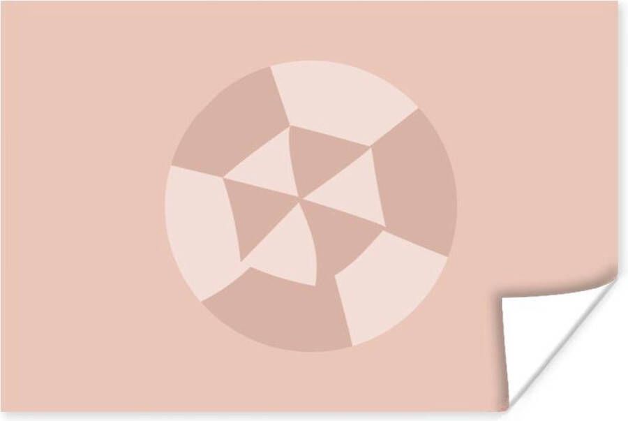 PosterMonkey Poster Zomer Parasol Abstract 60x40 cm