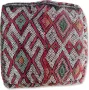 Poufs&Pillows Marokkaanse kelim poef Bohemian vloerkussen handgeweven uit natuurlijke materialen ongevuld K613 - Thumbnail 3