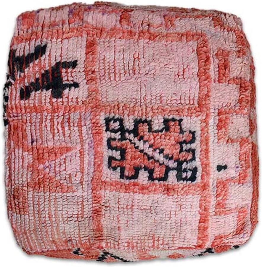 Poufs&Pillows handgeweven vloerkussen Bohemian poef handgeweven unieke kelim uit natuurlijke materialen Gevuld geleverd k930 - Foto 2