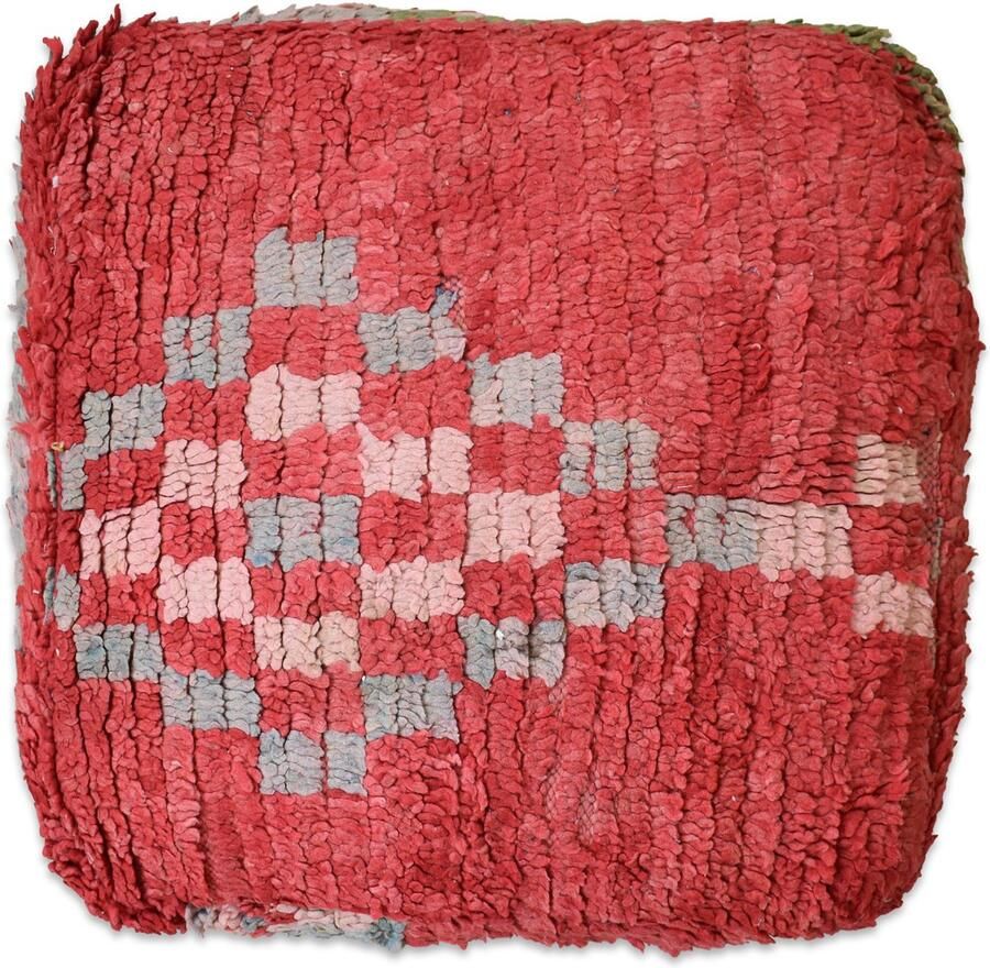 Poufs&Pillows Marokkaans poef vloerkussen Uniek en handgemaakt 60x60x20 CM Gevuld geleverd Kleurrijk palletkussen k1699 - Foto 2