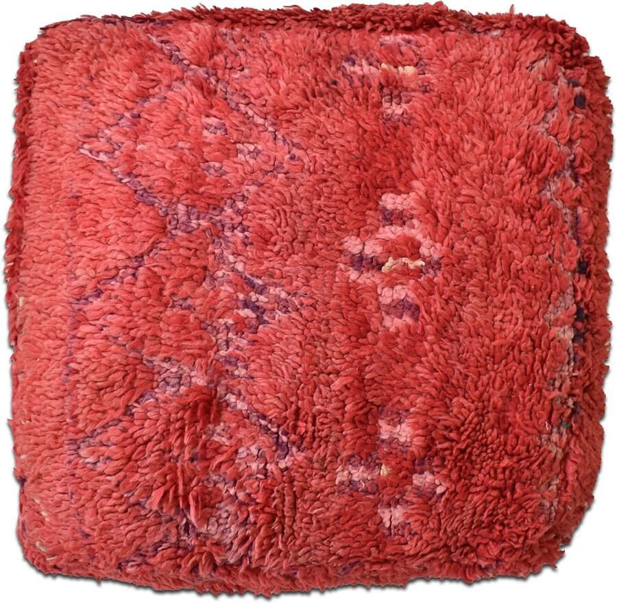 Poufs&Pillows Marokkaans vloerkussen Bohemian poef handgeweven unieke kelim uit natuurlijke materialen Gevuld geleverd k1145 - Foto 4