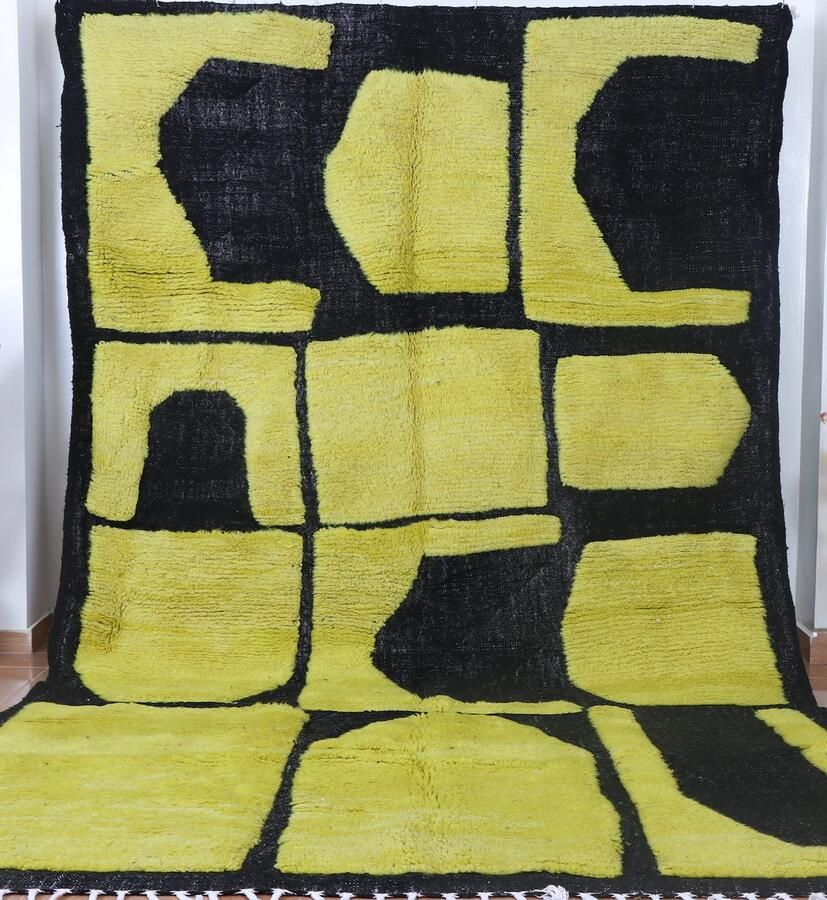 Poufs&Pillows Traditioneel Azilal vloerkleed -300 x 190 cm handgeweven kunstwerk Kleurrijk en uniek vervaardigd uit natuurlijke materialen 100% wol