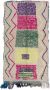 Poufs&Pillows Traditioneel Vloerkleed Marokkaans Vloerkleed 212 x 112 cm Handgemaakt Kleurrijk & Uniek Gemaakt van 100% wol Hoogpolig Azilal Vloerkleed Vintage - Thumbnail 2