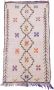 Poufs&Pillows Vloerkleed Vintage Marokkaans Vloerkleed 240 x 130 cm Handgemaakt Kleurrijk & Uniek Gemaakt van 100% wol Hoogpolig Azilal Tapijt - Thumbnail 2