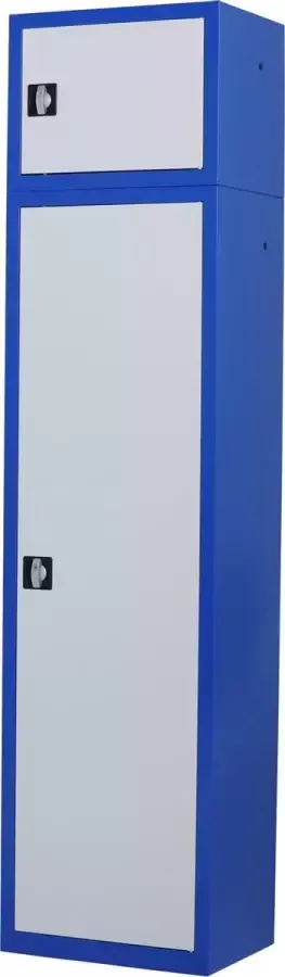 Povag Bovenkast draaideurkast kantoorkast archiefkast 46.5x60x43.5 cm |Blauw grijs| DKP-109