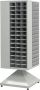 Povag Draaibare assortimentskast draaistandaard assortimentskast ladenkast assortimentskast metaal 4 kanten 192 bakken 166x60x60 cm Lichtgrijs RAK-101 - Thumbnail 2