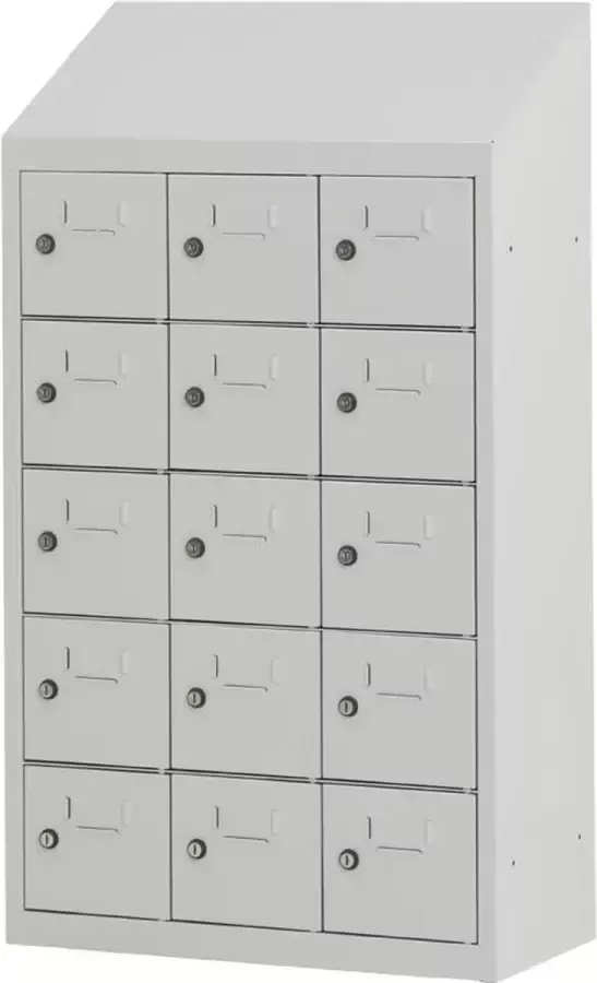 Povag Kantine locker Personeelskluisjes 15 personen 109x62x30 cm Metalen lockerkast LKP-903