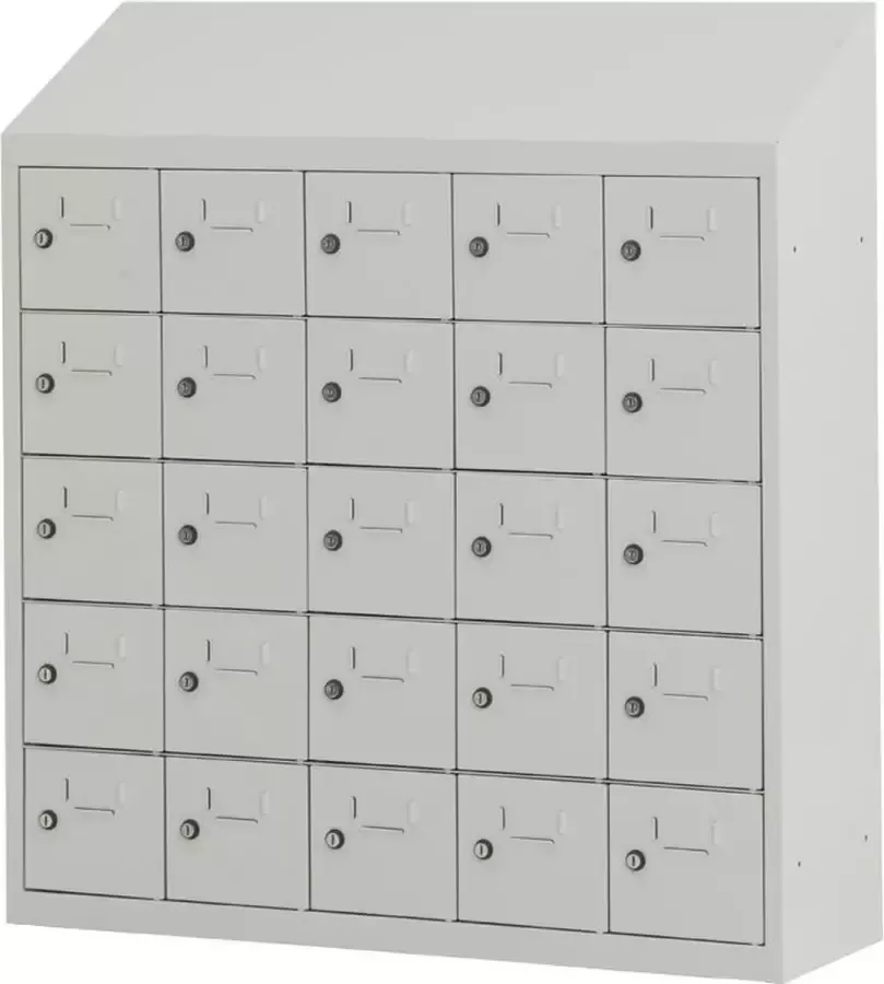 Povag Kantine locker Personeelskluisjes 25 personen 109x100x30 cm Metalen lockerkast LKP-905