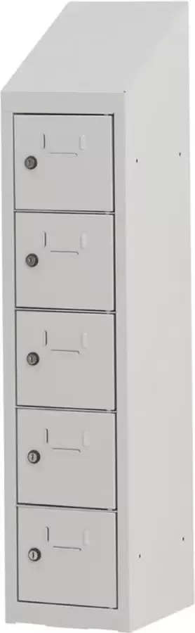 Povag Kantine locker Personeelskluisjes 5 personen 109x24x30 cm Metalen lockerkast LKP-901