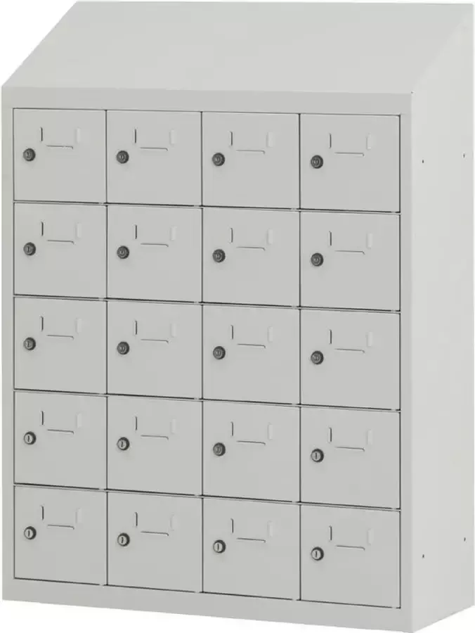 Povag Kantinelocker Personeelskluisjes 20 personen 109x81x30 cm Metalen lockerkast LKP-904