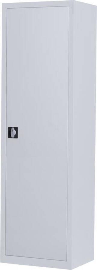Povag Metalen draaideurkast Archiefkast Kantoorkast I 199x60x43.5 cm I Grijs I DKP-104 I