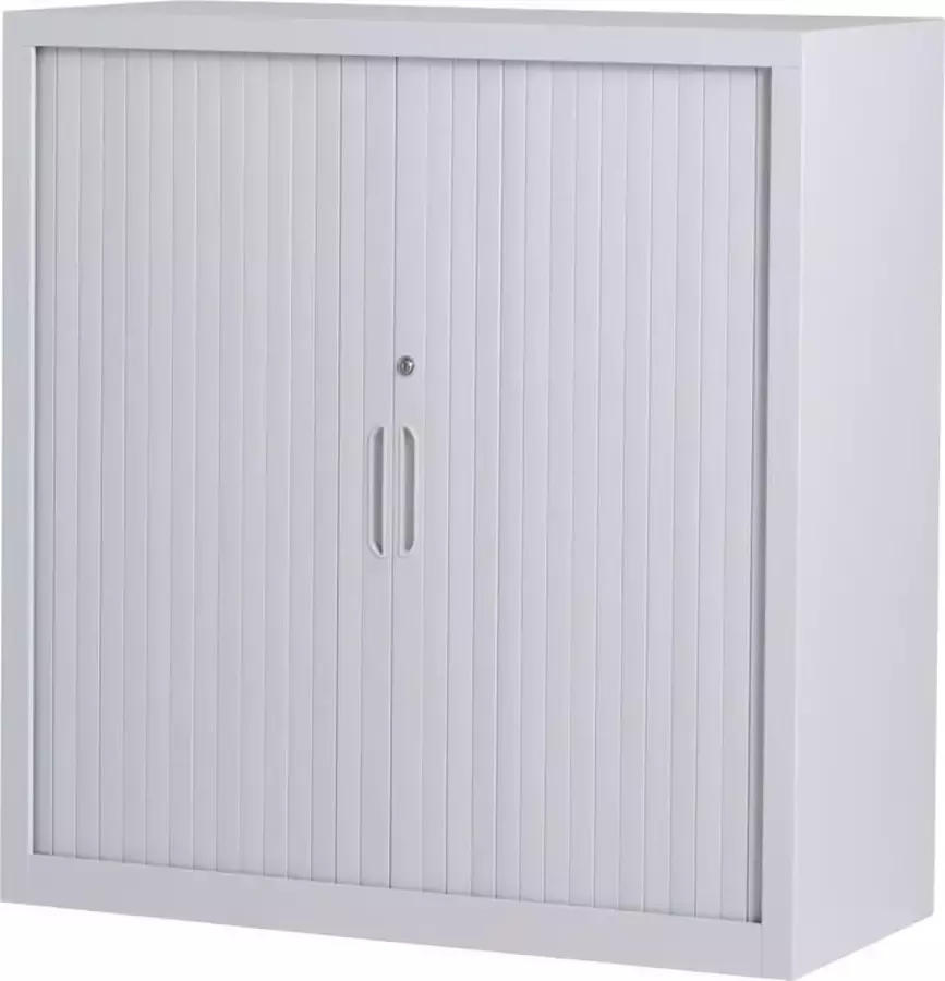 Povag Metalen roldeurkast Archiefkast Kantoorkast I 104x100x43.5 cm I Grijs I RKP-103 I