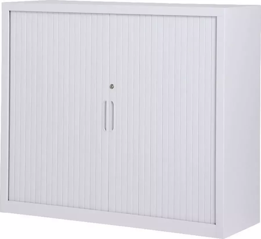 Povag Metalen roldeurkast Archiefkast Kantoorkast I 104x120x43.5 cm I Grijs I RKP-104 I