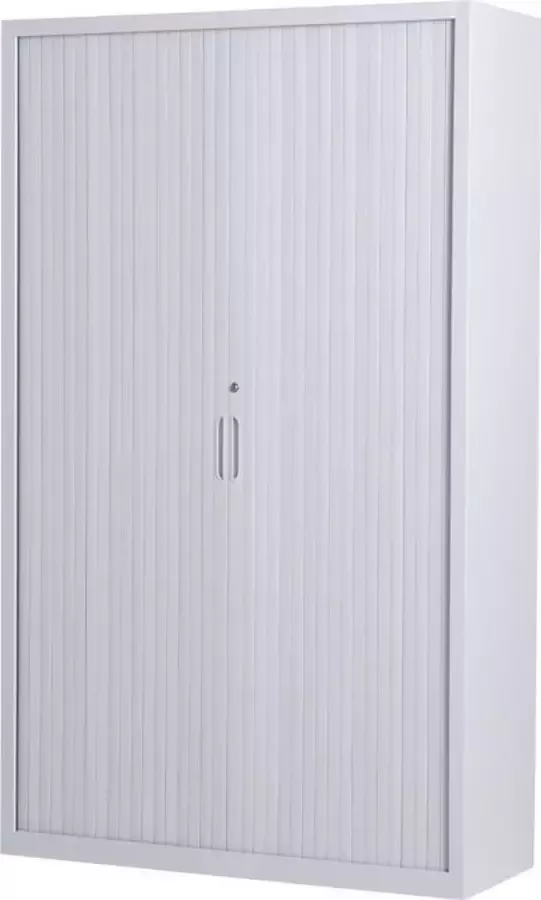 Povag Metalen roldeurkast Archiefkast Kantoorkast I 199x120x43.5 cm I Grijs I RKP-102 I