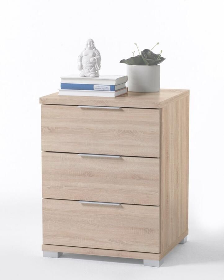 Emob Ladekast Universal 46 x 42 x 61 cm Sonoma Oak-design Slaapkamerkasten Beige MDF Slaapkamerkasten Op voorraad - Foto 4