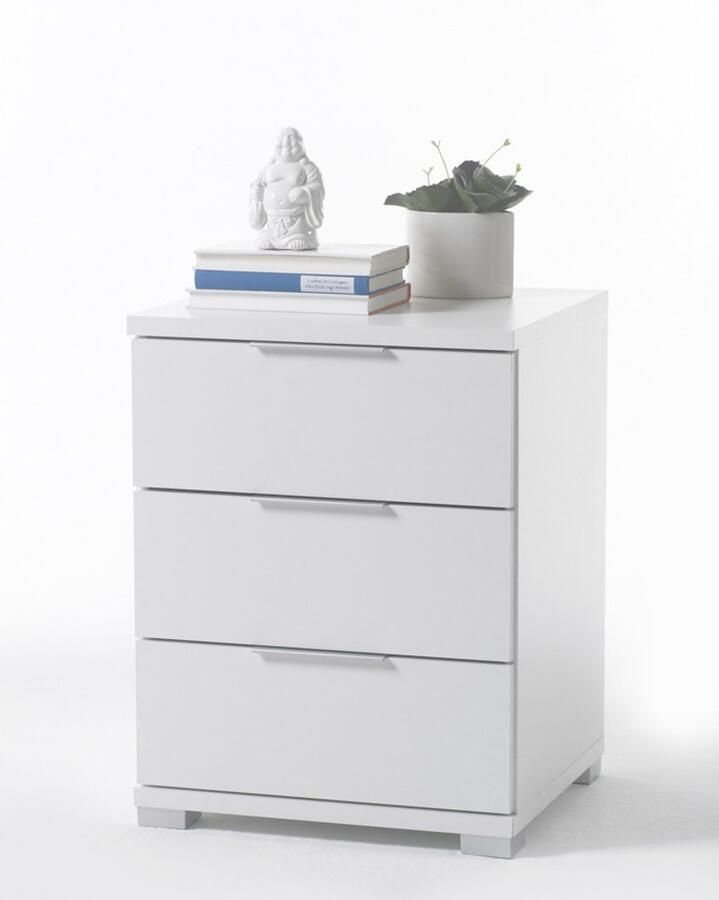 Emob Ladekast Universal 46 x 42 x 61 cm Wit Slaapkamerkasten Wit MDF Slaapkamerkasten Op voorraad - Foto 3