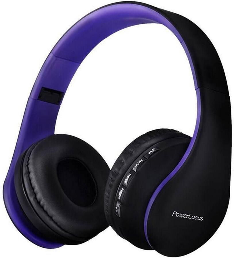 PowerLocus pwl-p1-blackpurple Hoofdtelefoon