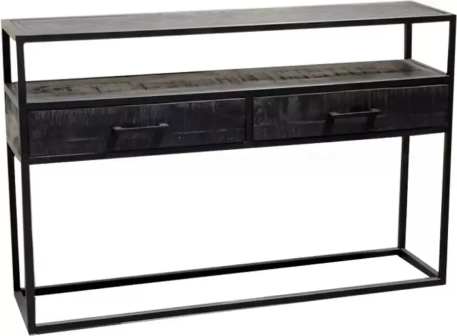 Mangoe Meubels Sidetable Jaivy 140x30x78cm mangohout en metaal