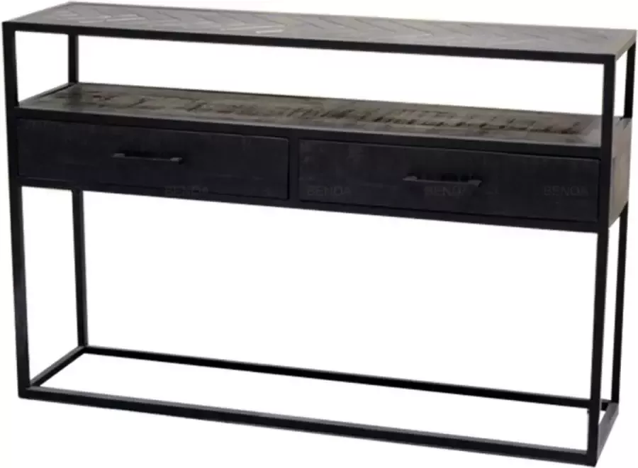 Mangoe Meubels Sidetable Jaivy mangohout en metaal