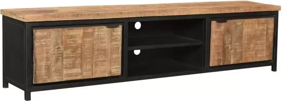 Mangoe Meubels Tv meubel industrieel 210x40x52 cm mangohout