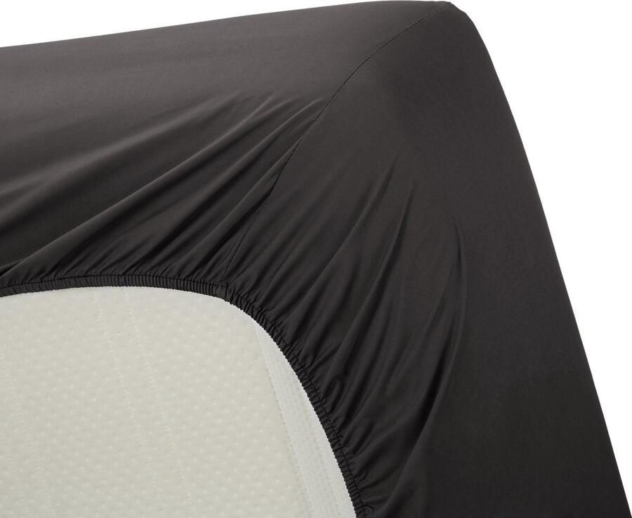 Excellent Fitted Sheets Excellent topper hoeslaken katoen antraciet 120x200 (twijfelaar) fijn geweven en ademend heerlijk zacht en comfortabel perfecte pasvorm zalig slapen