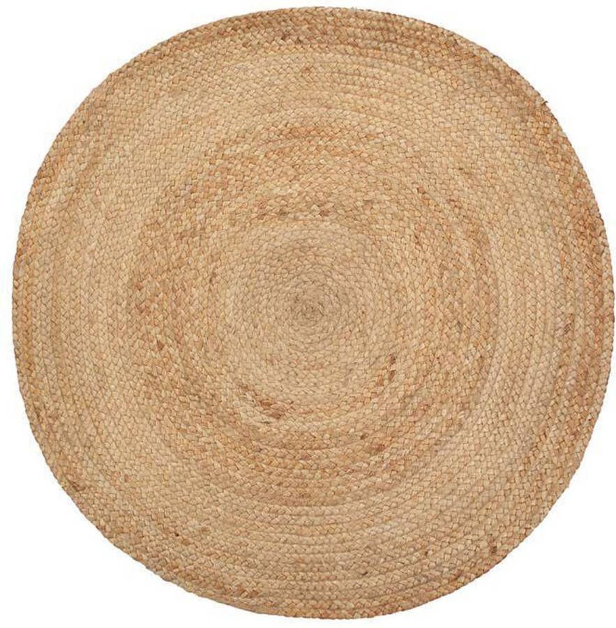 Prénatal Vloerkleed Kinderkamer Rond Jute Vloerkleed Babykamer Bruin ø 90 cm